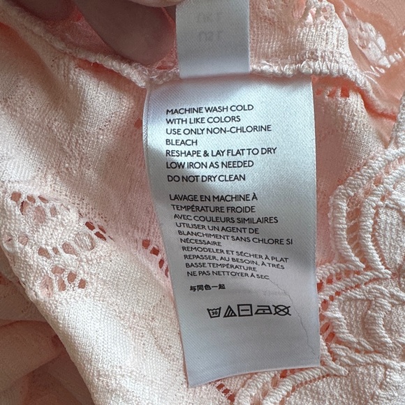 Free People Blush Lace Blouse - Picture 5 of 6